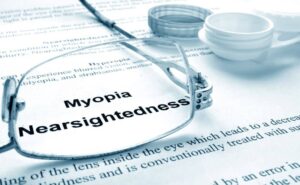 Myopia is a vision condition in which people can see close objects clearly, but objects farther away appear blurred.